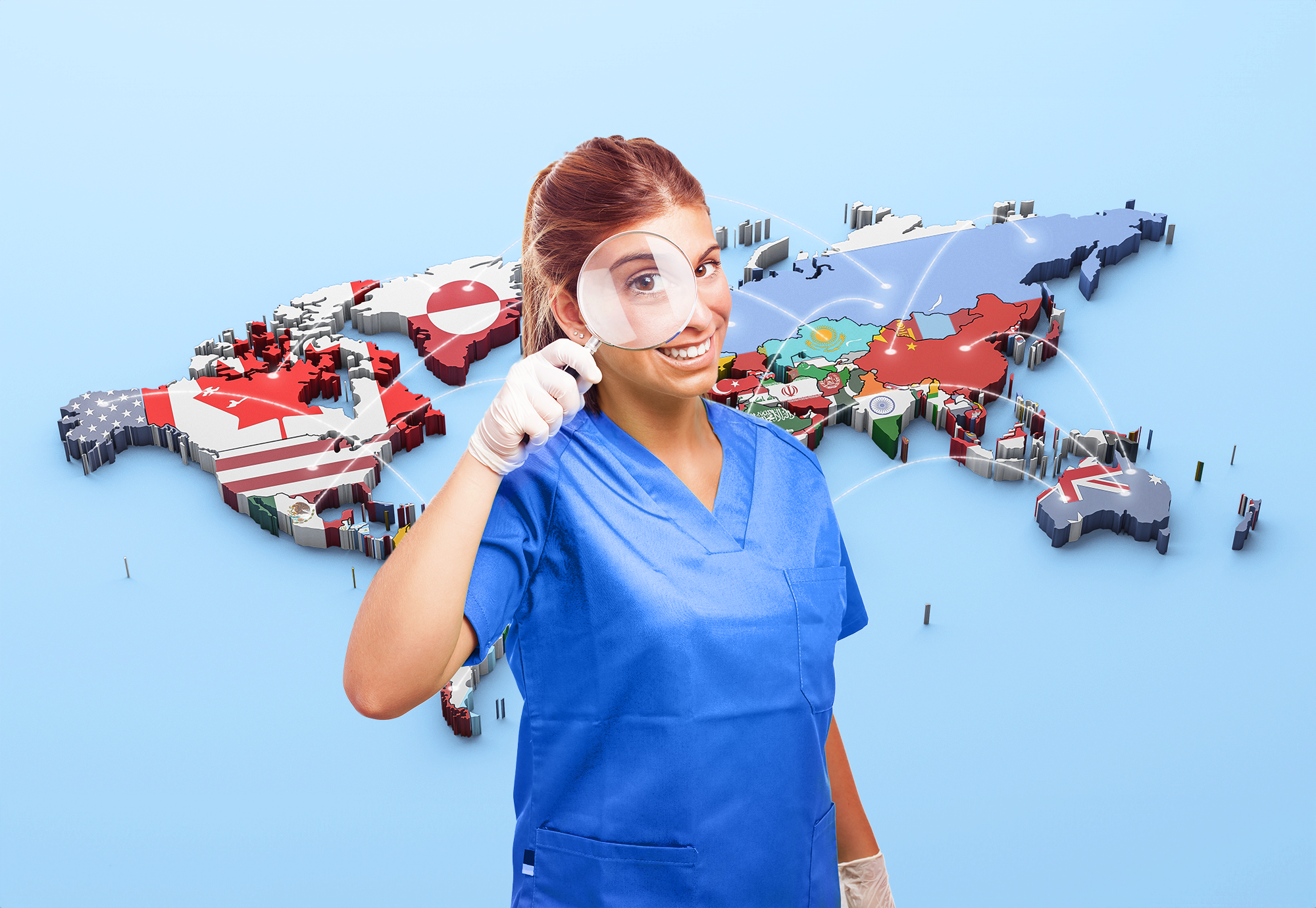 Illustracja do wpisu: Praca pielęgniarki na świecie – gdzie szukać nowych możliwości zawodowych?